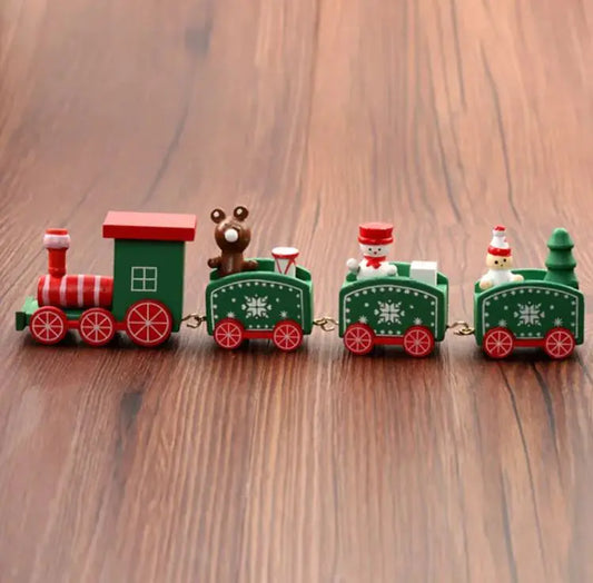 Christmas Ornament Christmas Wooden Train Set