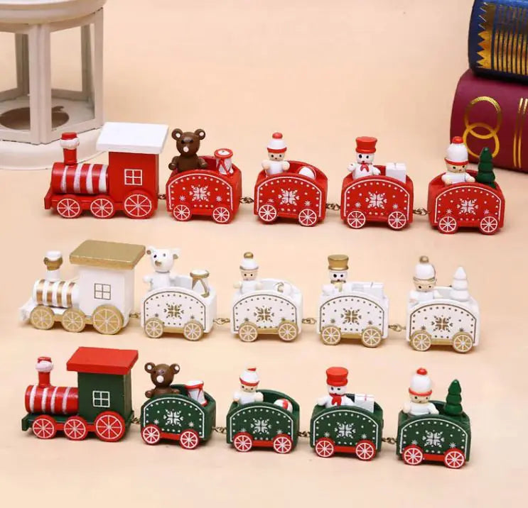 Christmas Ornament Christmas Wooden Train Set