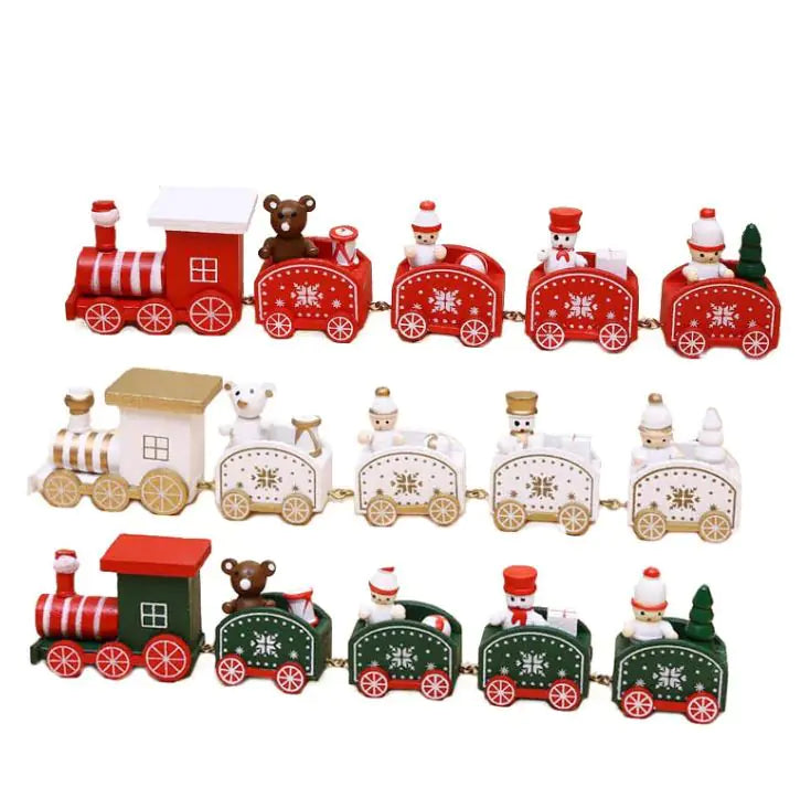 Christmas Ornament Christmas Wooden Train Set